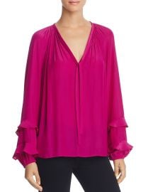 Ramy Brook Anna Ruffle-Sleeve Top at Bloomingdales